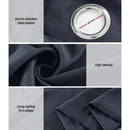Artiss 2X Blockout Curtains Eyelet 180x213cm Charcoal - RnR Galore