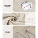 Artiss 2X Blockout Curtains Eyelet 240x230cm Beige - RnR Galore