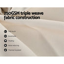 Artiss 2X Blockout Curtains Eyelet 240x230cm Beige - RnR Galore