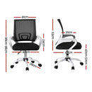 Artiss 2x Office Chair Mesh Computer Gaming Desk Chairs Work Study Mid Back - RnR Galore