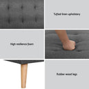 Artiss 2x Sofa Bed Couch Single Seater Fabric Grey - RnR Galore