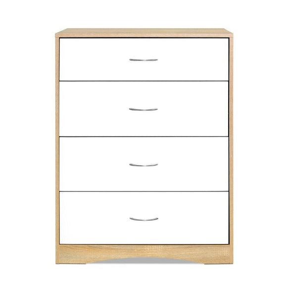 Artiss 4 Chest of Drawers - BURL - RnR Galore