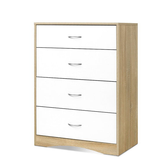 Artiss 4 Chest of Drawers - BURL - RnR Galore