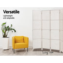 Artiss 4 Panel Room Divider Screen Privacy Timber Foldable Dividers Stand White - RnR Galore