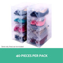 Artiss 40X Shoe Box Storage Clear Case Foldable Stackable - RnR Galore