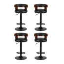 Artiss 4x Bar Stools Gas Lift Faux Leather - RnR Galore