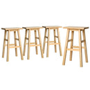 Artiss 4x Bar Stools Kitchen Chairs Wooden Nature - RnR Galore