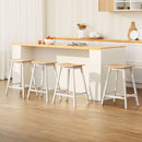 Artiss 4x Bar Stools Wooden Chairs Oak - RnR Galore