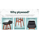 Artiss 4x Bar Stools Wooden Stool Black - RnR Galore