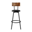 Artiss 4X Industrial Bar Stools Upholstered Counter Chairs Steel Frame Anti - Scratch - RnR Galore