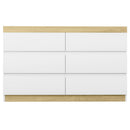 Artiss 6 Chest of Drawers Cabinet Dresser Table Tallboy Storage Bedroom White - RnR Galore