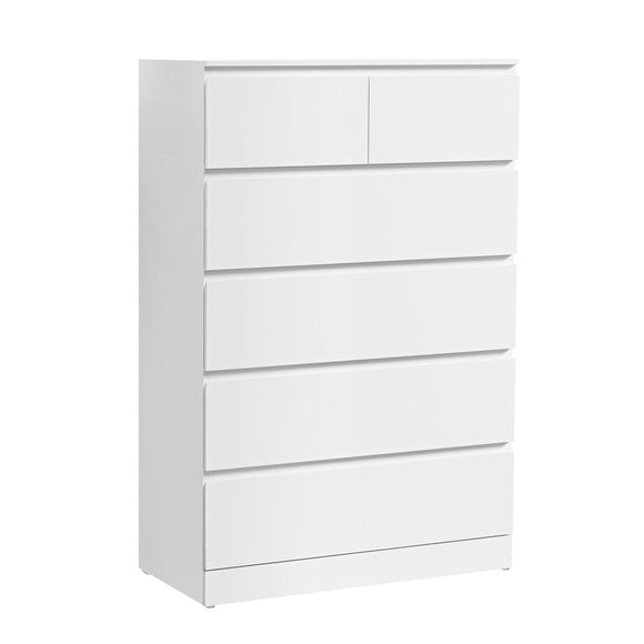 Artiss 6 Chest of Drawers - PEPE White - RnR Galore