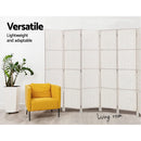 Artiss 8 Panel Room Divider Screen Privacy Timber Foldable Dividers Stand White - RnR Galore