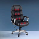 Artiss 8 Point Massage Office Chair Heated Seat PU Black - RnR Galore