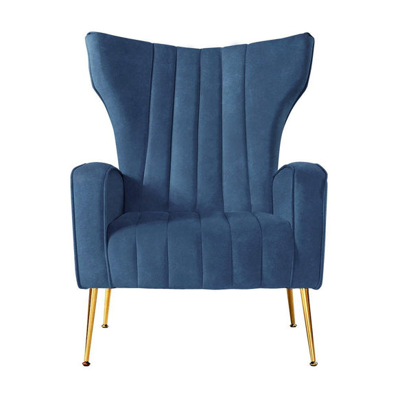 Artiss Armchair Navy Velvet Kate - RnR Galore
