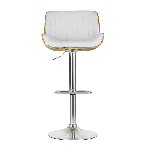 Artiss Bar Stools Swivel Leather Chairs Wooden - RnR Galore