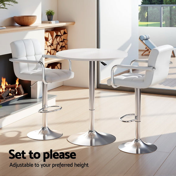 Artiss Bar Table and Stools Set Dining Desk Kitchen Chairs Cafe Pub - RnR Galore