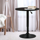 Artiss Bar Table Gas Lift Round Black - RnR Galore
