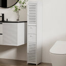 Artiss Bathroom Toilet Storage Cabinet Laundry Tallboy Cupboard Slim Corner - RnR Galore
