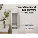 Artiss Bathroom Toilet Storage Cabinet Laundry Tallboy Cupboard Slim Corner - RnR Galore