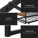 Artiss Bed Frame 2x Single Size Metal Trundle Daybed DEAN - RnR Galore