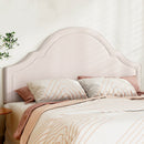 Artiss Bed Frame Bed Head Headboard King Velvet IRIS Beige - RnR Galore