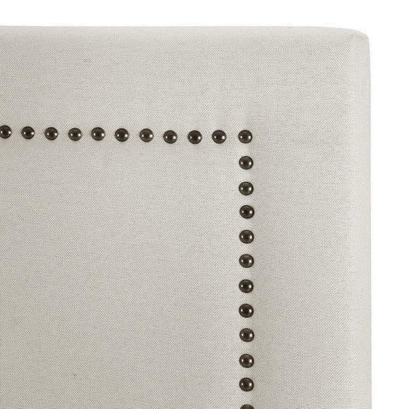 Artiss Bed Frame Bed Head Headboard Queen Fabric - RIVE Beige - RnR Galore