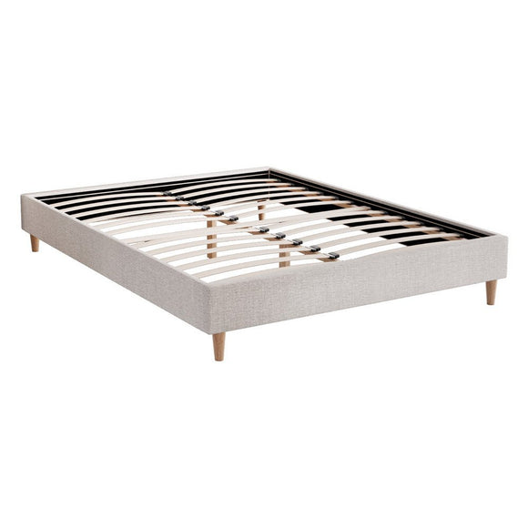 Artiss Bed Frame Double Size Beige ZORA - RnR Galore