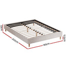 Artiss Bed Frame Double Size Beige ZORA - RnR Galore