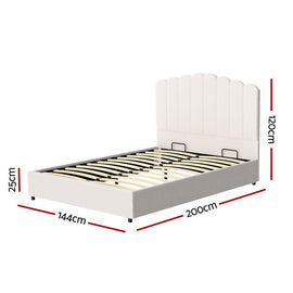Artiss Bed Frame Double Size Boucle FION - RnR Galore