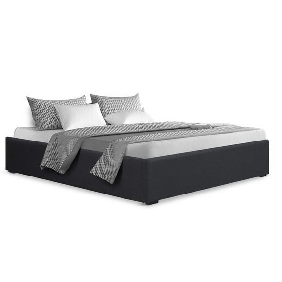 Artiss Bed Frame Double Size Gas Lift Base Charcoal TOKI - RnR Galore