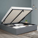Artiss Bed Frame Double Size Gas Lift Base Grey TOKI - RnR Galore