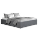 Artiss Bed Frame Double Size Gas Lift Base Grey TOKI - RnR Galore