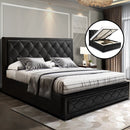 Artiss Bed Frame Double Size Gas Lift Black TIYO - RnR Galore