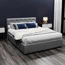 Artiss Bed Frame Double Size Gas Lift Grey VILA - RnR Galore