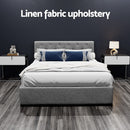 Artiss Bed Frame Double Size Gas Lift Grey VILA - RnR Galore