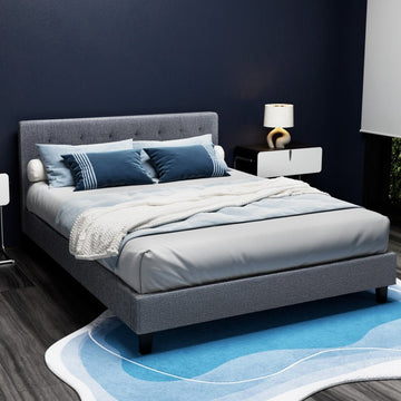 Artiss Bed Frame Double Size Grey VANKE - RnR Galore