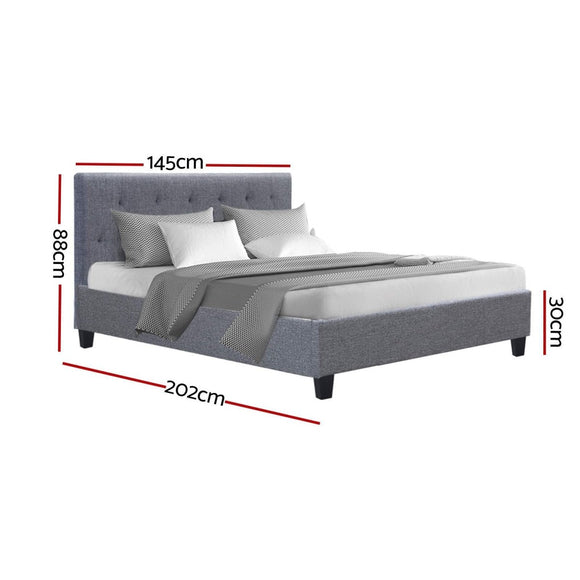 Artiss Bed Frame Double Size Grey VANKE - RnR Galore