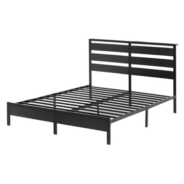 Artiss Bed Frame Double Size LED Metal Bed Base with Charging Station - RnR Galore