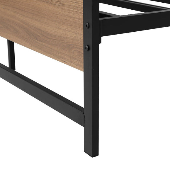 Artiss Bed Frame Double Size Metal Base Mattress Platform Foundation Black DREW - RnR Galore