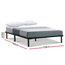 Artiss Bed Frame Double Size Metal Bed Frame TED - RnR Galore