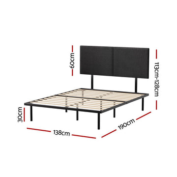 Artiss Bed Frame Double Size Metal Frame NOR - RnR Galore