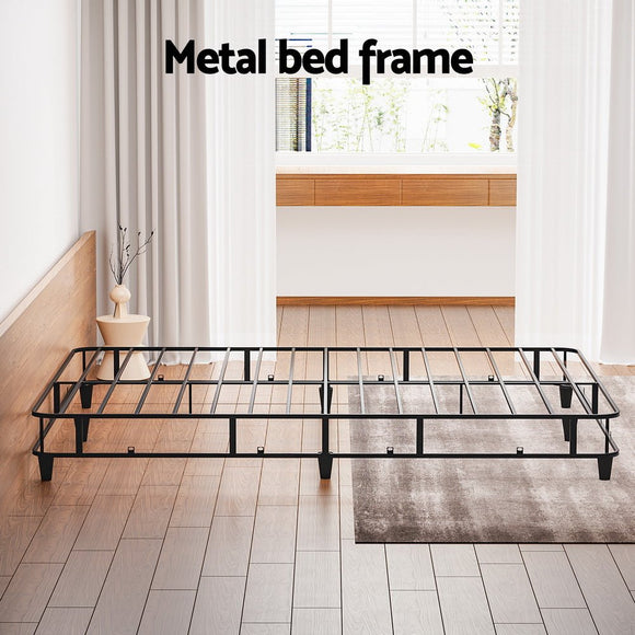 Artiss Bed Frame Double Size Metal Grey MASON - RnR Galore