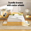 Artiss Bed Frame Double Size with Charging Ports and 2 Drawers AURA - RnR Galore