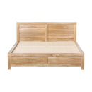 Artiss Bed Frame Double Size Wooden Acacia Wood OATMEAL - RnR Galore