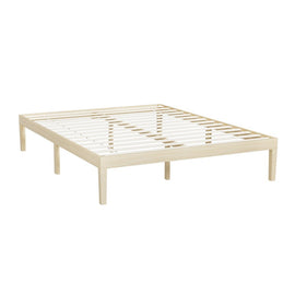 Artiss Bed Frame Double Size Wooden Base Mattress Platform Timber Pine BRUNO - RnR Galore
