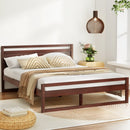 Artiss Bed Frame Double Size Wooden Walnut WITTON - RnR Galore
