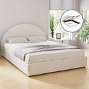 Artiss Bed Frame Gas Lift Strorage Beds Base Platform Boucle Fabric Queen ELLA - RnR Galore