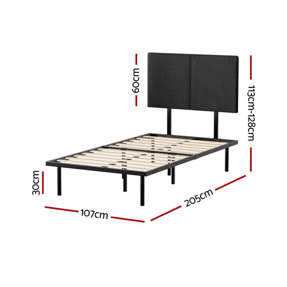 Artiss Bed Frame King Single Size Metal Frame NOR - RnR Galore