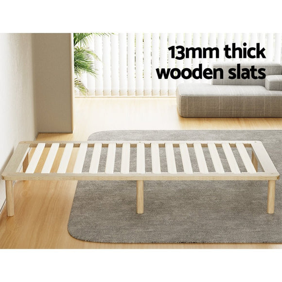 Artiss Bed Frame King Single Size Wooden Base Mattress Platform Timber Pine AMBA - RnR Galore